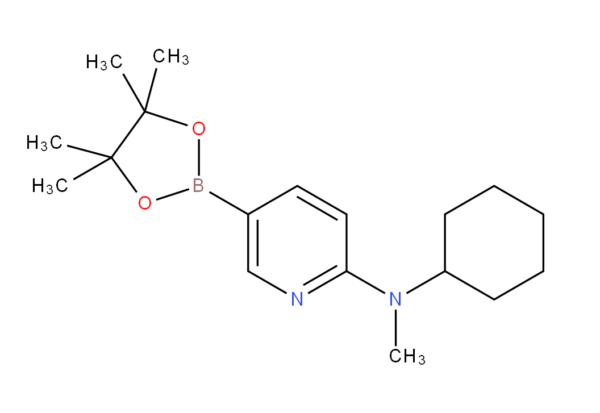 2-(Cyclohexylmethylamino)pyridine-5-boronic acid, pinacol ester