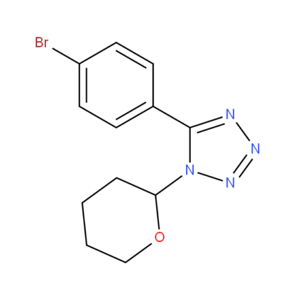 5-(4-bromophenyl)-1-(tetrahydro-2H-pyran-2-yl)tetrazole