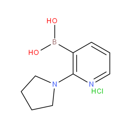 2-Pyrrolidin-1-ylpyridine-3-boronic acid, hydrochloride