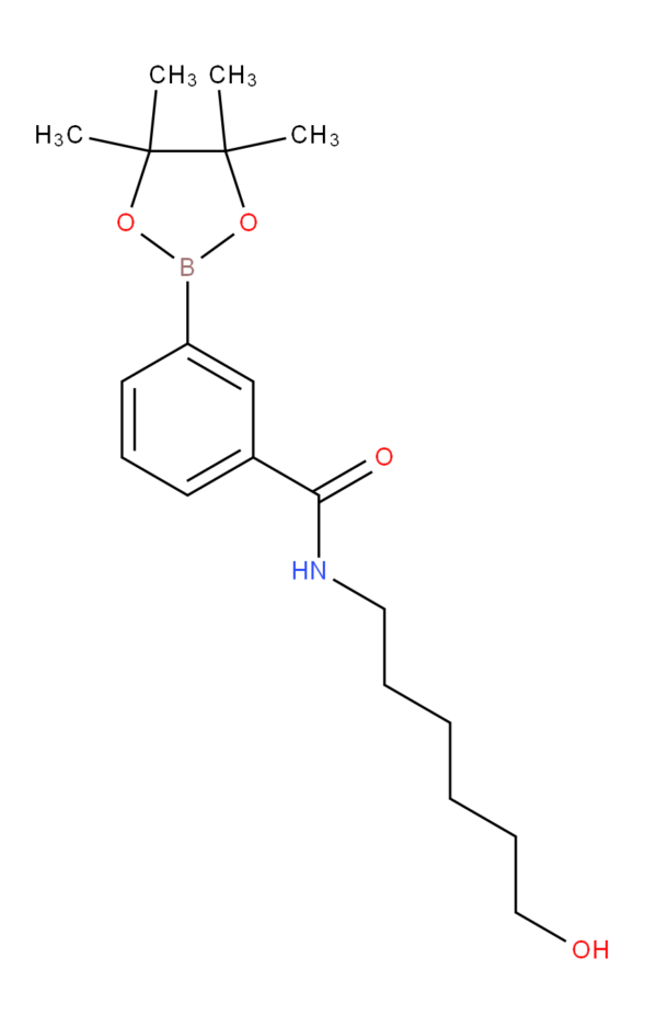 N-(6-hydroxyhexyl)-3-aminocarbonylphenylboronic acid, pinacol ester
