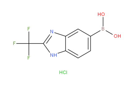 2-(trifluoromethyl)-1H-benzimidazole-5-boronic acid, hydrochloride salt