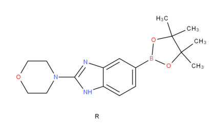 2-(morpholino)-1H-benzimidazole-5-boronic acid, pinacol ester dihydrochloride salt