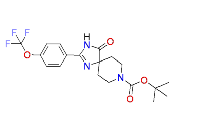 tert-butyl 4-oxo-2-(4-(trifluoromethoxy)phenyl)-1,3,8-diazaspiro[4.5]dec-1-ene-8-carboxylate