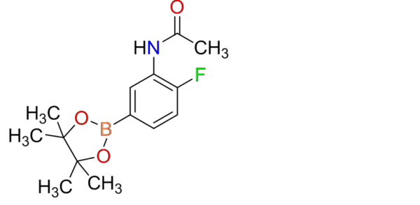 3-acetamido-4-fluorophenylboronic acid, pinacol ester