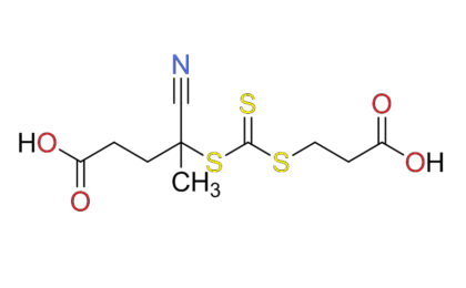 4-((((2-carboxyethyl)thio)carbonothioyl)thio)-4-cyanopentanoic acid