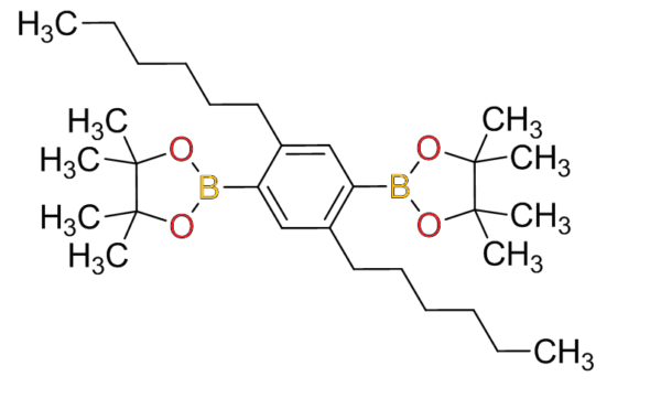 (2,5-dihexyl-1,4-phenylene)diboronic acid, dipinacol ester