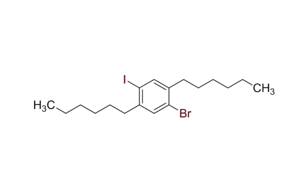 1-bromo-2,5-dihexyl-4-iodobenzene