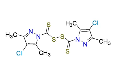 bis(4-chloro-3,5-dimethyl-1H-pyrazolesulfanylthiocarbonyl)disulfide
