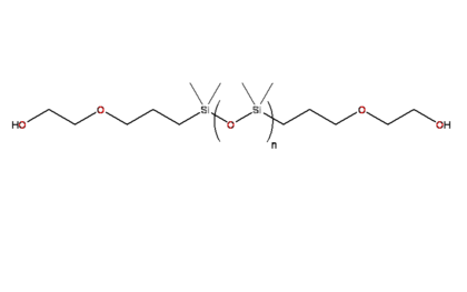 Poly(dimethylsiloxane)-1,3-bis-hydroxyethoxypropyl terminated (average MW 900-1100)