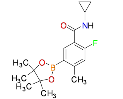 N-cyclopropyl-2-fluoro-4-methyl-5-(4,4,5,5-tetramethyl-1,3,2-dioxaborolan-2-yl)benzamide