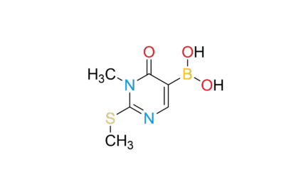 1-methyl-2-(methylthio)-6-oxo-1,6-dihydropyrimidin-5-yl) boronic acid