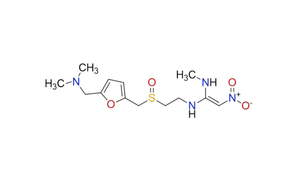 N-(2-(((5-((dimethylamino)methyl)furan-2- yl)methyl)sulfinyl)ethyl)-N’-methyl-2-nitroethene-1,1-diamine Product Code: BM2070 CAS Number 73851-70-4