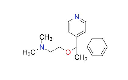 N,N-dimethyl-2-((1RS)-1-phenyl-1-(pyridin-4-yl)ethoxy)ethanamine sesquisuccinate Product Code: BM2086 CAS Number 873407-01-3