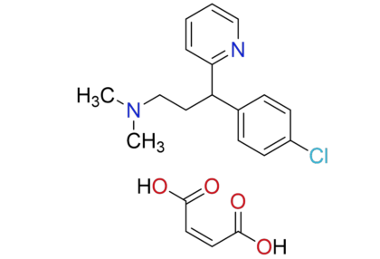 1-p-Chlorophenyl-1-(2-pyridyl)-3-dimethylaminopropane maleate Product Code: BM2096 CAS Number 113-92-8