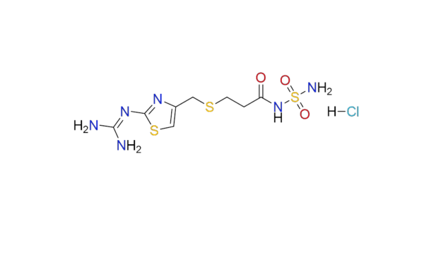 3-(((2-((diaminomethylene)amino)thiazol-4-yl)methyl)thio)-N-sulfamoylpropanamide hydrochloride Product Code: BM2139. CAS Number 76824-17-4