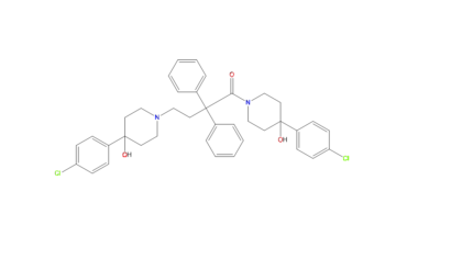 4-(4-chlorophenyl)-1-(4-(4-(4-chlorophenyl)-4- hydroxypiperidin-1-yl)-2,2-diphenylbutanoyl)piperidin-4-ol Product Code: BM2173 CAS Number 1426322-82-8