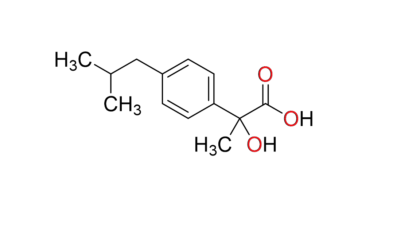 (2RS)-2-hydroxy-2-(4-(2-methylpropyl)phenyl)propanoic acid