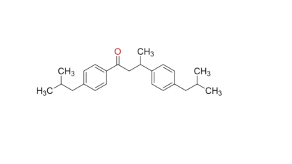 (3RS)-1,3-bis(4-(2-methylpropyl)phenyl)butan-1-one Product Code: BM2204 CAS Number 2143535-25-3