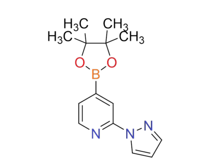 2-(1H-Pyrazol-1-yl)-4-(4,4,5,5-tetramethyl-1,3,2-dioxaborolan-2-yl)pyridine