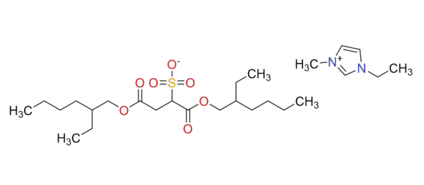 1-Ethyl-3-methylimidazolium 1,4-bis (2-ethylhexoxy)-1,4-dioxobutane-2-sulfonate